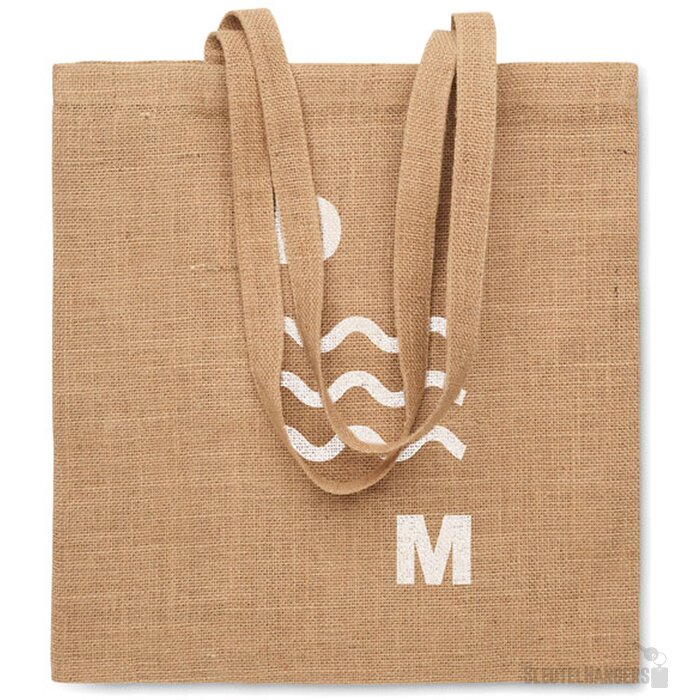 Jute boodschappentas Zolang beige