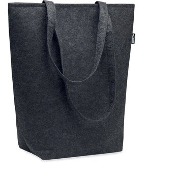Rpet vilten boodschappentas Nata donker grijs
