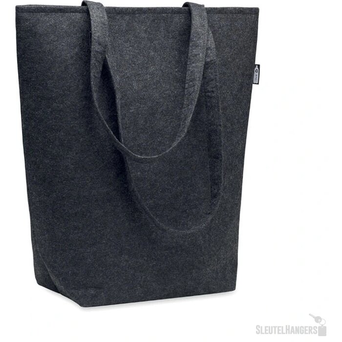 Rpet vilten boodschappentas Nata donker grijs