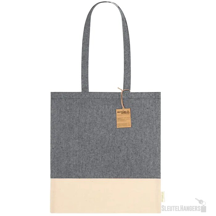 Skadi Katoenen Shopper Zwart
