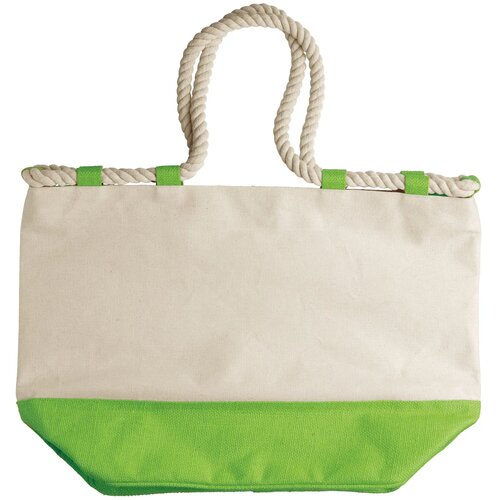 Draagtas canvas 380g/m² licht groen
