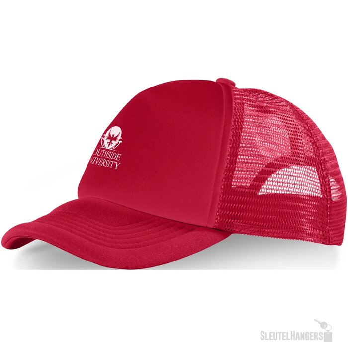 Trucker 5 panel cap Rood Rood/Rood