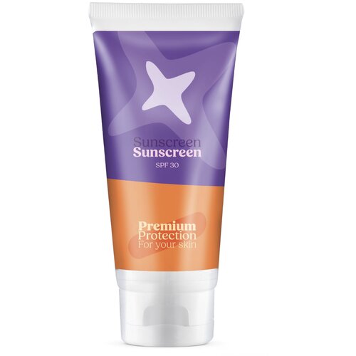 Tube zonnebrandcrème SPF 30 Wit