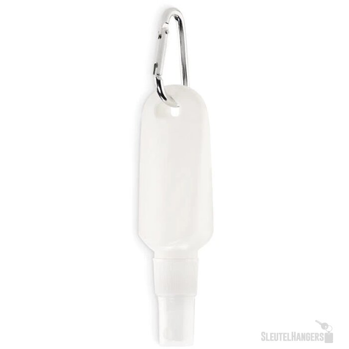 Zonnebrand spray met karabijnhaak SPF 25 Wit