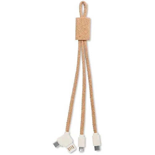 Kurken 3 in 1 oplaadkabel Beige
