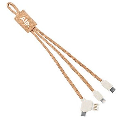 Kurken 3 in 1 oplaadkabel Beige