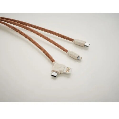 Kurken 3 in 1 oplaadkabel Beige
