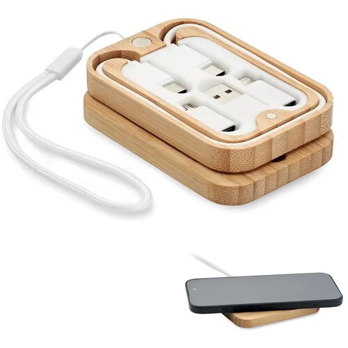 15w draadloze oplader in bamboe Chargoo hout