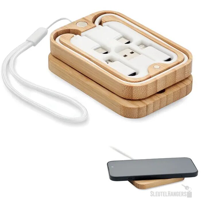 15w draadloze oplader in bamboe Chargoo hout