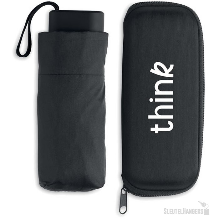 19 inch opvouwbare paraplu Portland zwart