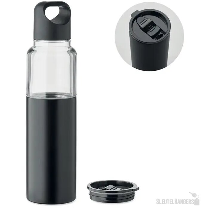 2-in-1 fles Dualuse Zwart