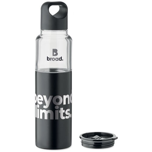 2-in-1 fles Dualuse Zwart 610 ml
