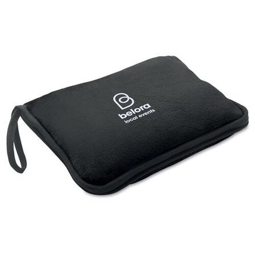 2-in-1 reisdeken set Cozy zwart