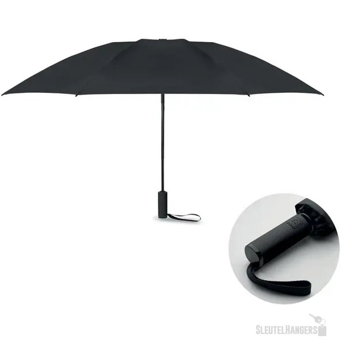 23" windbestendige paraplu Agumbe zwart