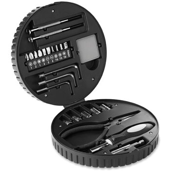 25-delig gereedschapsset Rueda tool Zwart