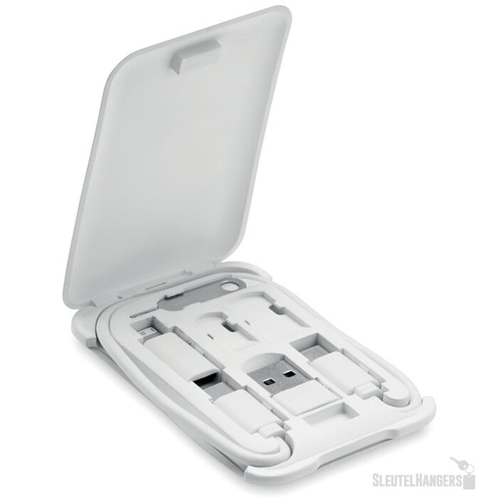 3 in 1 kabel en telefoonhouder Yapo+ Wit