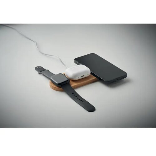 3-in-1 15w draadloze oplader Recpad Bruin