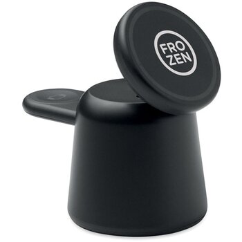 3-in-1 draadloze oplader 15w Simpa zwart