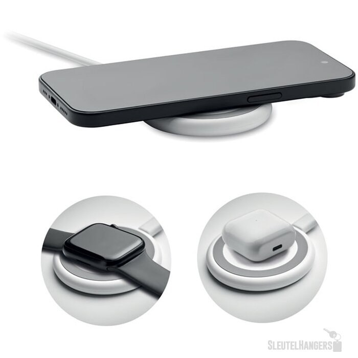 3-in-1 draadloze oplader 15w Werlies wit