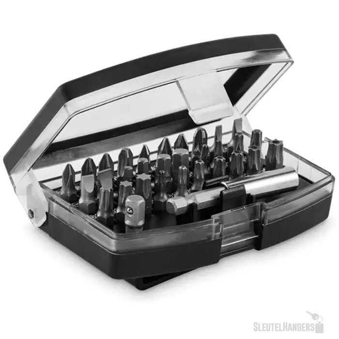 32-delige schroefbitset Screy Zwart