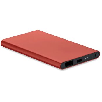 4000 mah power bank type c Powerflat c bordeaux