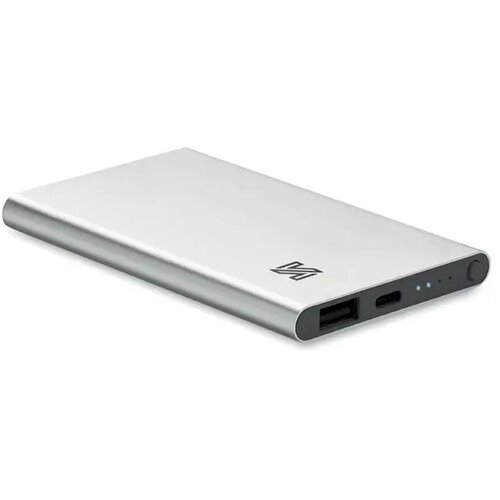 4000 mah power bank type c Powerflat c mat zilver 4.000 mAh