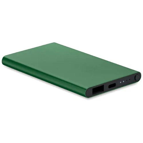 4000 mah power bank type c Powerflat c donker marinegroen