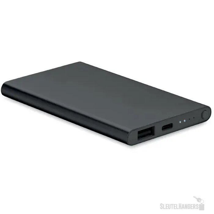 4000 mah power bank type c Powerflat c zwart