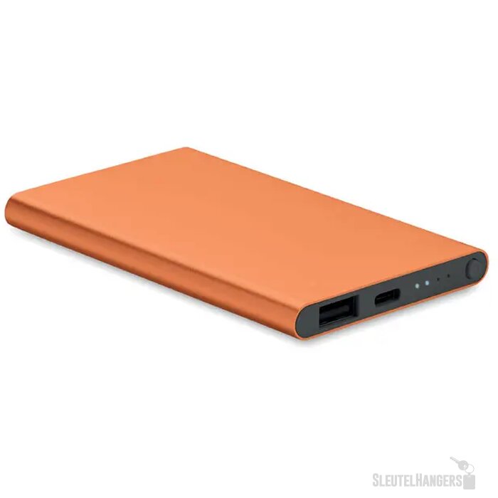 4000 mah power bank type c Powerflat c oranje