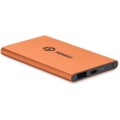 4000 mah power bank type c Powerflat c oranje