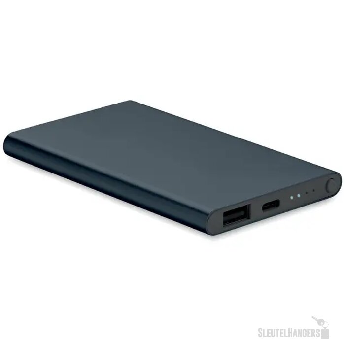 4000 mah power bank type c Powerflat c marineblauw