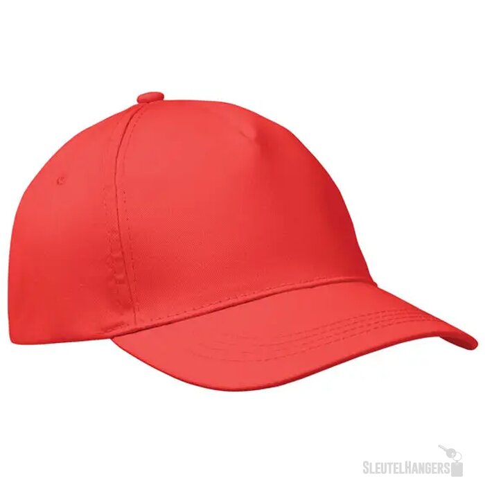 5 panelen baseballpet Buzz Rood