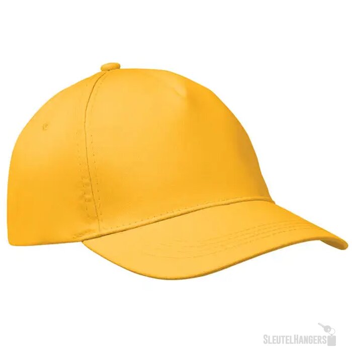 5 panelen baseballpet Buzz Geel