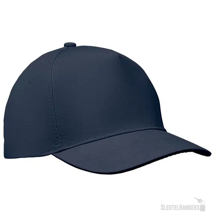 5 panelen baseballpet 180gr Sunny marineblauw