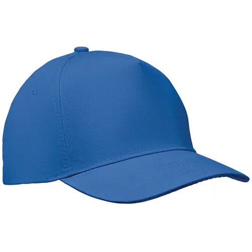 5 panelen baseballpet 180gr Sunny royal blauw
