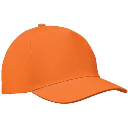 5 panelen baseballpet 180gr Sunny oranje