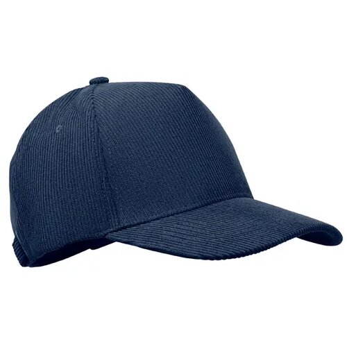 5 panelen corduroy baseballcap Wale Blauw