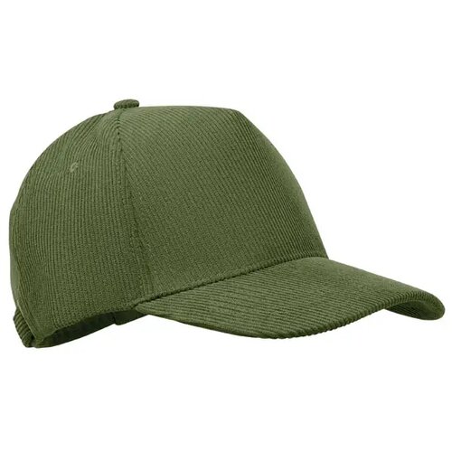 5 panelen corduroy baseballcap Wale Legergroen