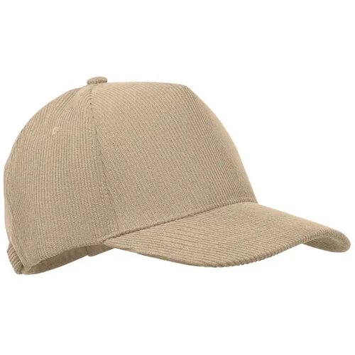 5 panelen corduroy baseballcap Wale Beige