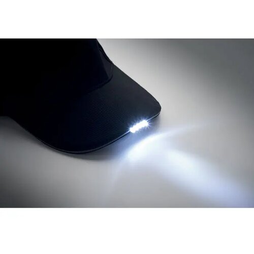 5 panelen led baseballpet Luzcap Zwart