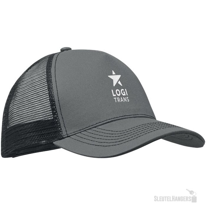 5 panelen trucker cap Blist Grijs