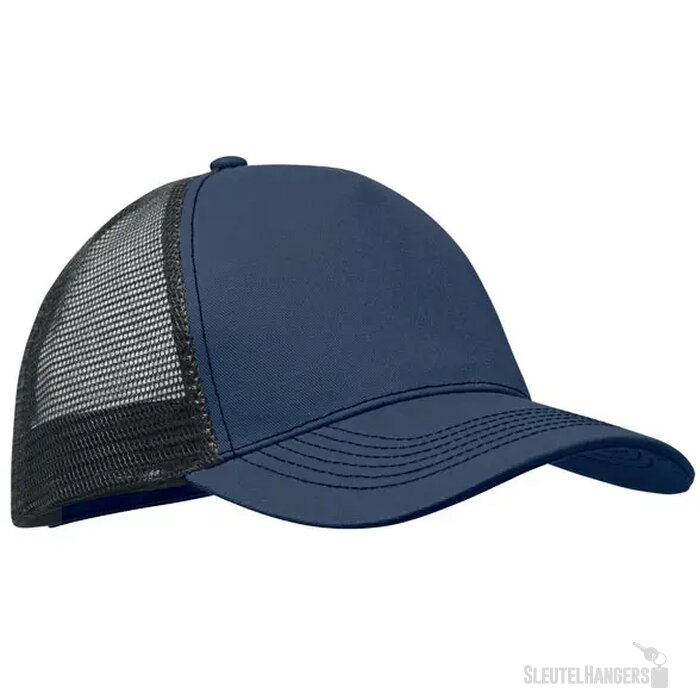 5 panelen trucker cap Blist Kobaltblauw