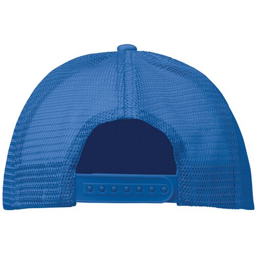 5 panelen trucker pet Bubble wit/blauw