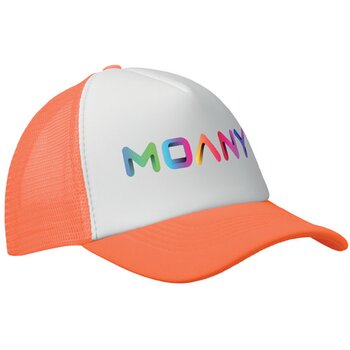 5 panelen trucker pet Bubble neon oranje