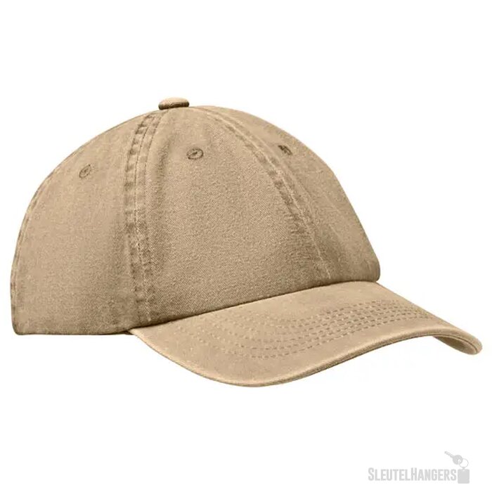 6 panelen baseballcap Top Kaki