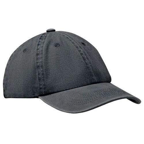 6 panelen baseballcap Top Zwart