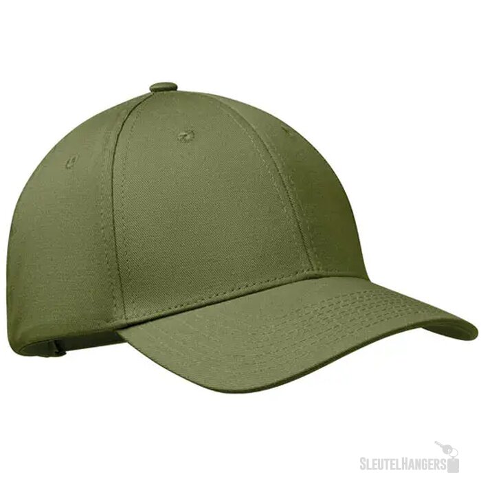 6 panelen katoenen baseballpet Bahamas Legergroen