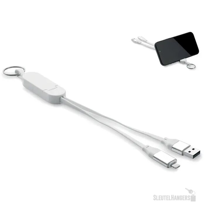 60w kabel sleutelhanger gerecyc Cabo wit