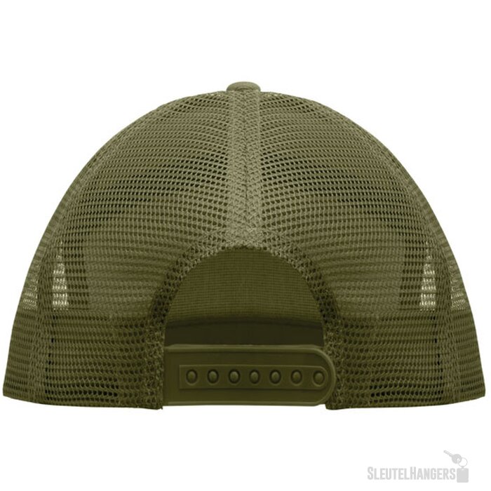 7 panelen plat vizier pet Bead Legergroen