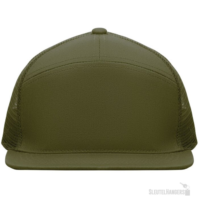 7 panelen plat vizier pet Bead Legergroen